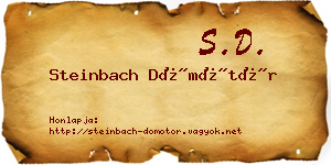 Steinbach Dömötör névjegykártya